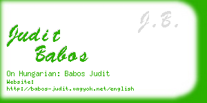 judit babos business card